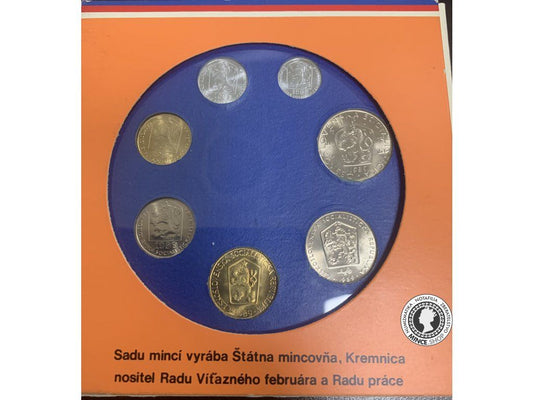 SADA obehových mincí 1989 ČSSR UNC