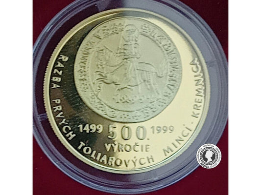 5000 Sk/1999 - Zahájenie razby toliarových mincí v Kremnici - 500. výročie