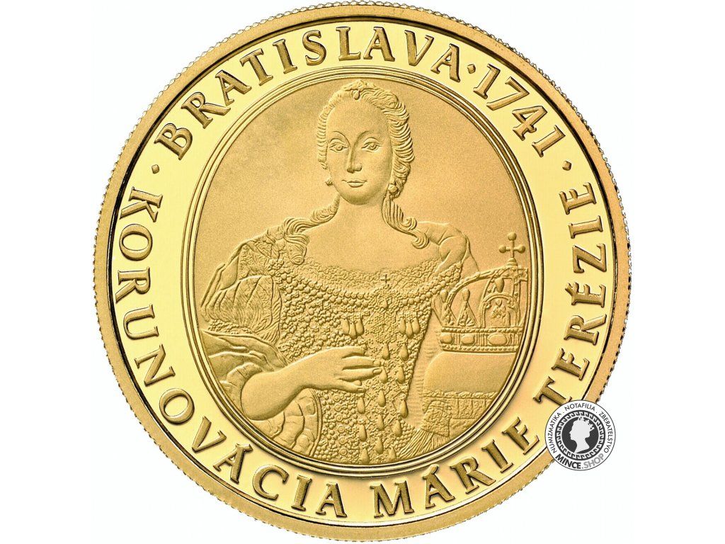 Zlatá minca Au Proof 100€ / 2016 - 275. výročie korunovácie Márie Terézie