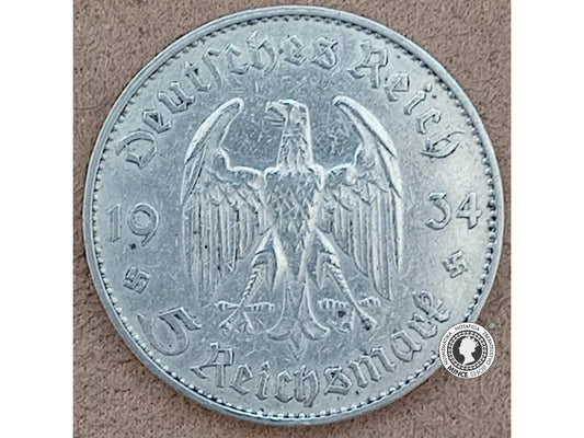 5 mariek - Nemecko - Tretia Ríša - 1934 J