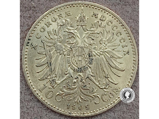 10 koruna - Rakúsko-Uhorsko - 1909