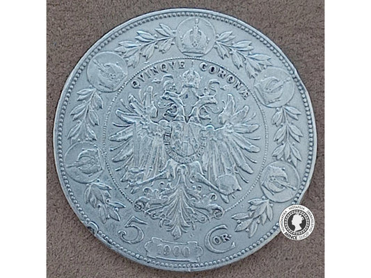 5 koruna - Rakúsko-Uhorsko - 1900