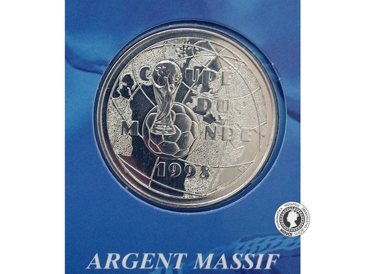 1 franc 1997 Francúzsko - Coupe du Monde de Football 1998 - Universalité du Football