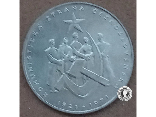Strieborná minca 50kcs / 1971 - založenie KSČ - kvalita BK 0/0
