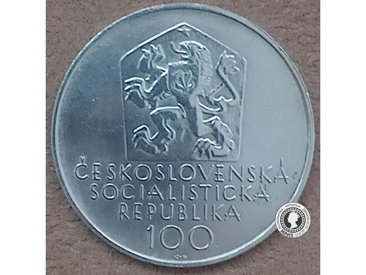 Strieborná minca 100kcs / 1971 - J.Mánes - kvalita BK 0/0
