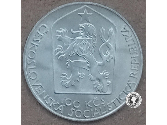 Strieborná minca 100kcs / 1983 - Národné divadlo - kvalita BK 0/0