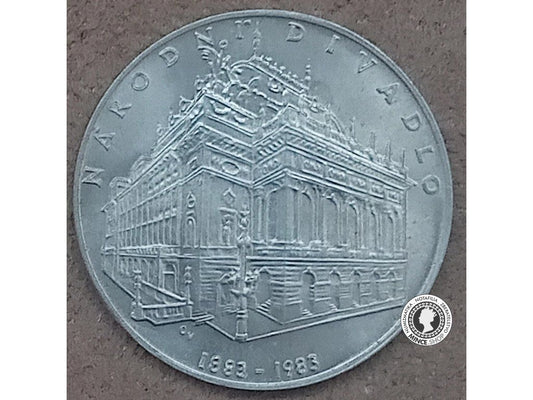 Strieborná minca 100kcs / 1983 - Národné divadlo - kvalita BK 0/0