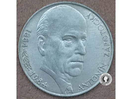 Strieborná minca 100kcs / 1984 - A.Zápotocký - kvalita BK 0/0