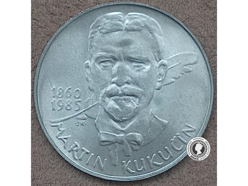 Strieborná minca 100kcs / 1985 - M.Kukučín - kvalita BK 0/0