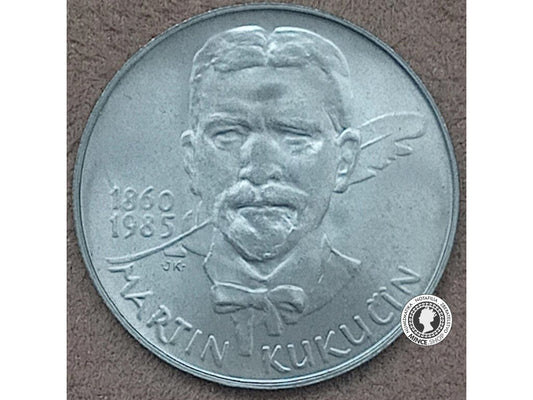 Strieborná minca 100kcs / 1985 - M.Kukučín - kvalita BK 0/0