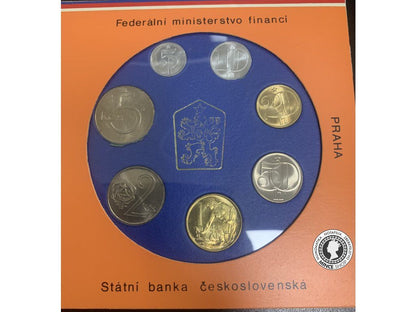 SADA obehových mincí 1989 ČSSR UNC