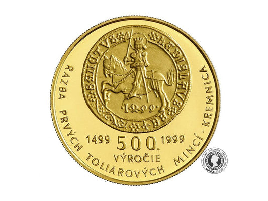 5000 Sk/1999 - Zahájenie razby toliarových mincí v Kremnici - 500. výročie