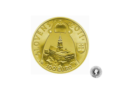 Zlatá minca Au Proof 100€ / 2011 - Knieža Pribina – 1150. výročie úmrtia