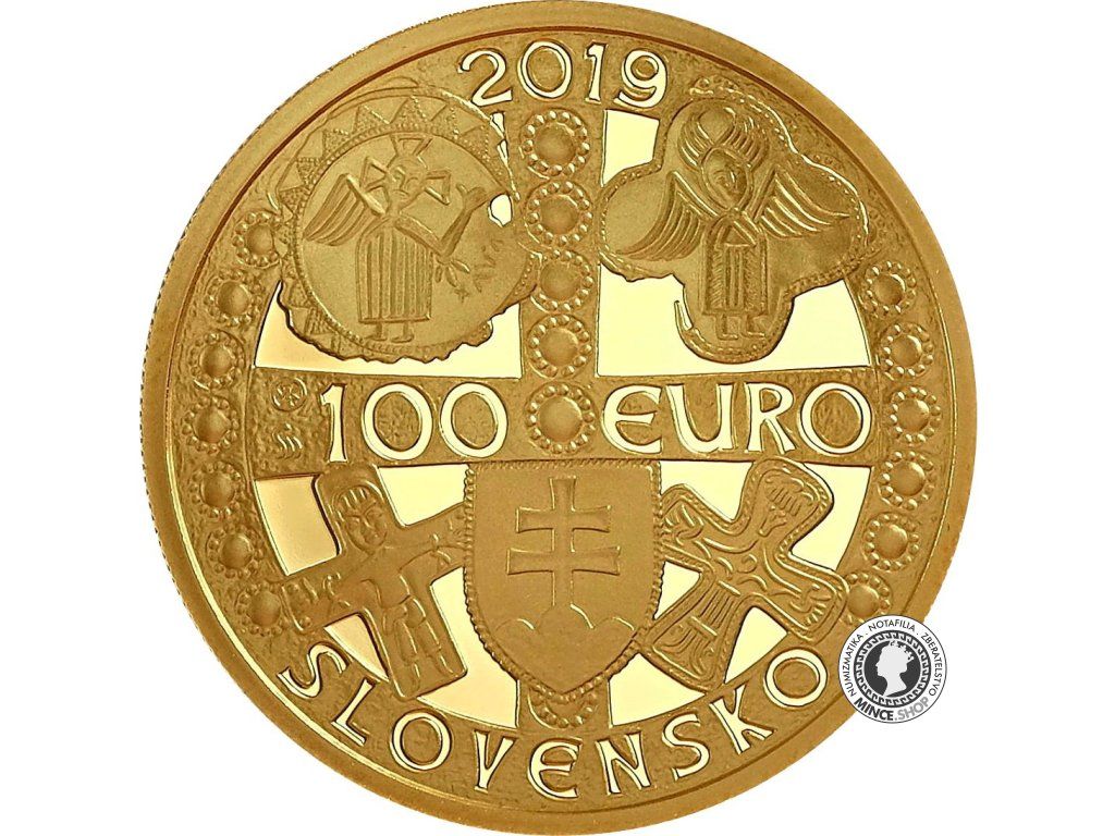 Zlatá minca Au Proof 100€ / 2019 - Mojmir I.