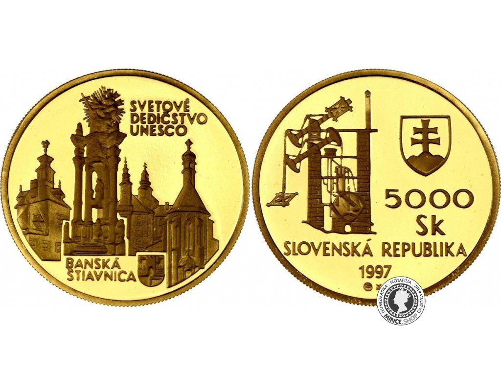 5000 Sk/1997 - Banská Štiavnica - Svetové dedičstvo UNESCO