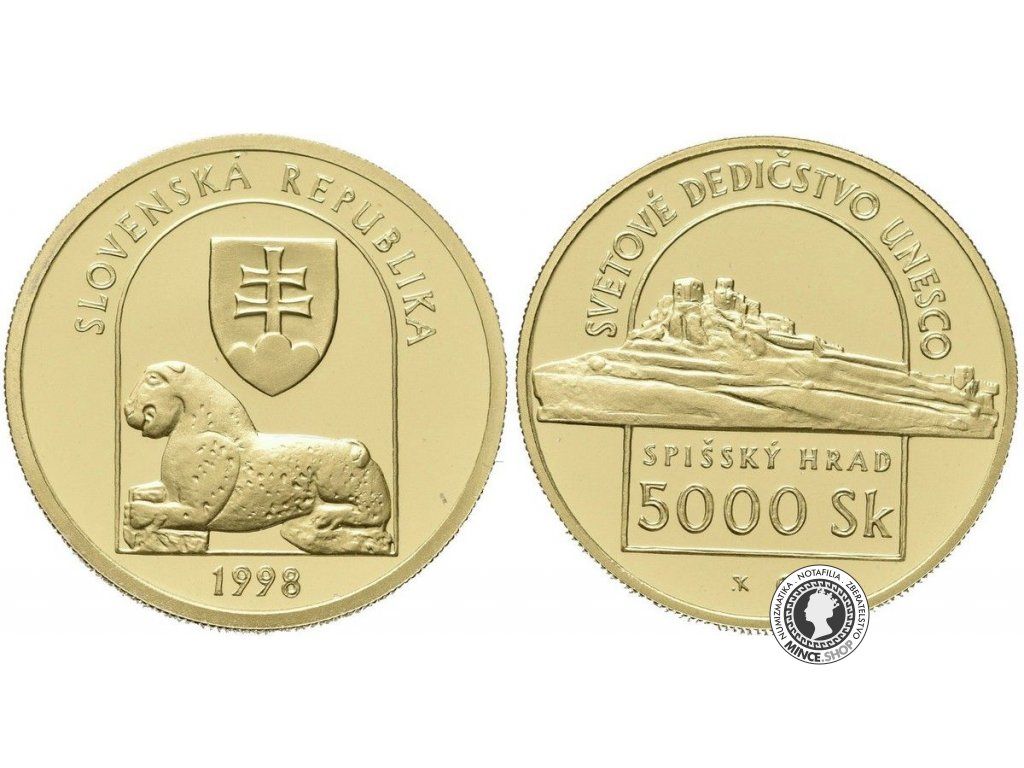 5000 Sk/1998 - Spišský hrad - Svetové dedičstvo UNESCO