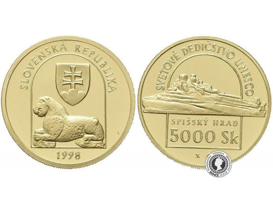 5000 Sk/1998 - Spišský hrad - Svetové dedičstvo UNESCO