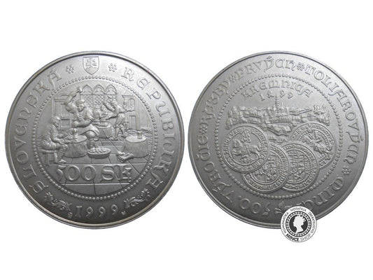 proof 500 SK / 1999 - 500. výročie razby prvých toliarových mincí v Kremnici
