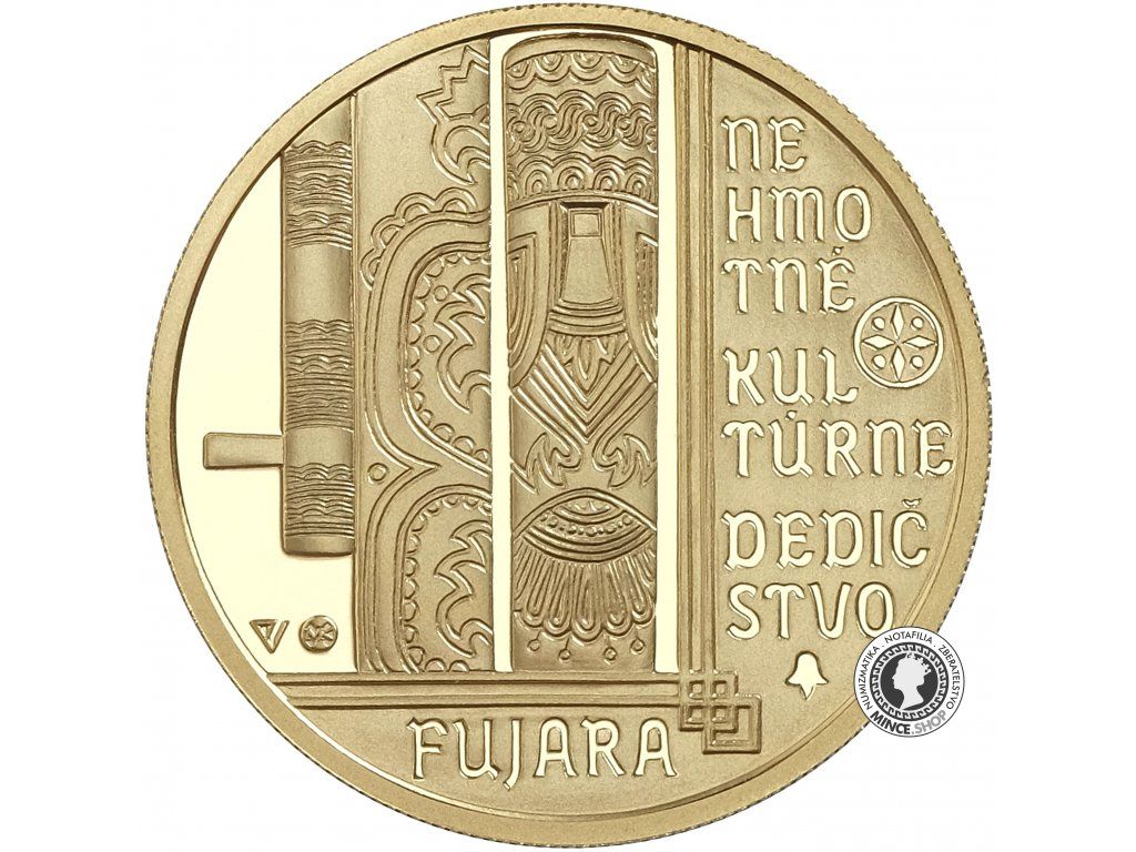 Zlatá minca Au Proof 100€ / 2021 - Fujara (bez prebalu)