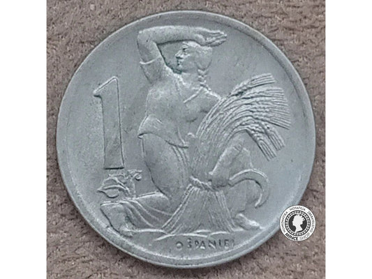 1 koruna - Česko-Slovensko - 1947