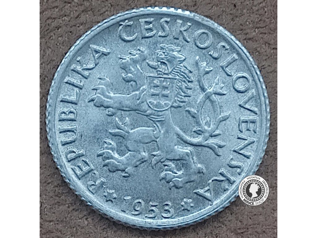 1 koruna - Česko-Slovensko - 1953