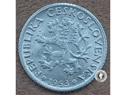 1 koruna - Česko-Slovensko - 1953