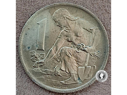 1 koruna - Česko-Slovensko - 1975