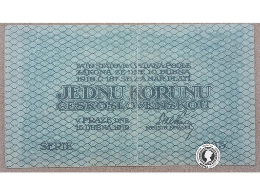 1 Koruna - 1919 - 1.ČSR