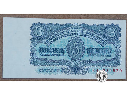 3 Koruny - 1961 - ČSSR