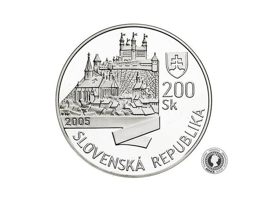 Minca Proof - SK 200 / 2005 - Korunovacia Leopolda I.  - 350. výročie korunovácie v Bratislave