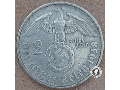 2 marka - Nemecko - Tretia Ríša - 1938 A