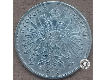 2 koruna - Rakúsko-Uhorsko - 1912