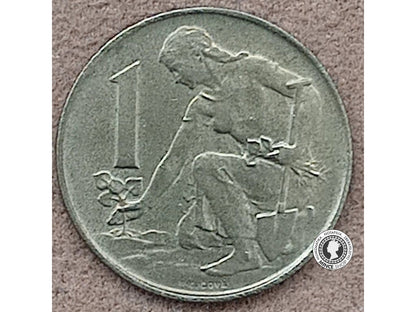 1 koruna - Česko-Slovensko - 1991