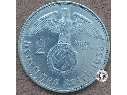 2 marka - Nemecko - Tretia Ríša - 1938 E