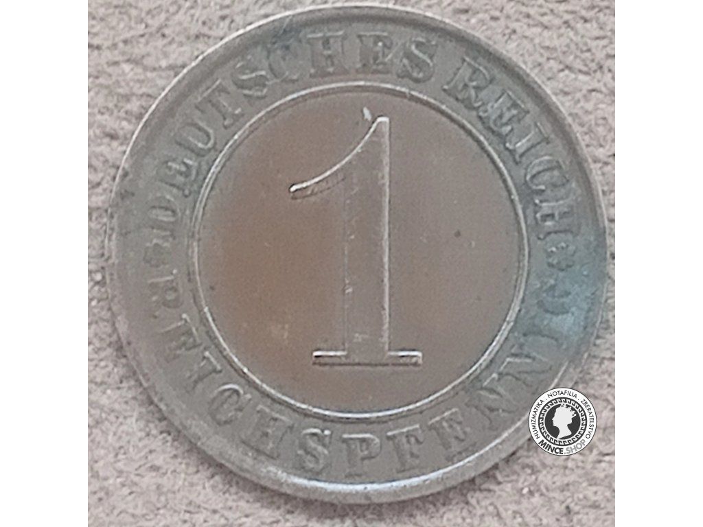 1 reichspfennig - Nemecko - Weimarská Republika / Tretia Ríša - 1932 A