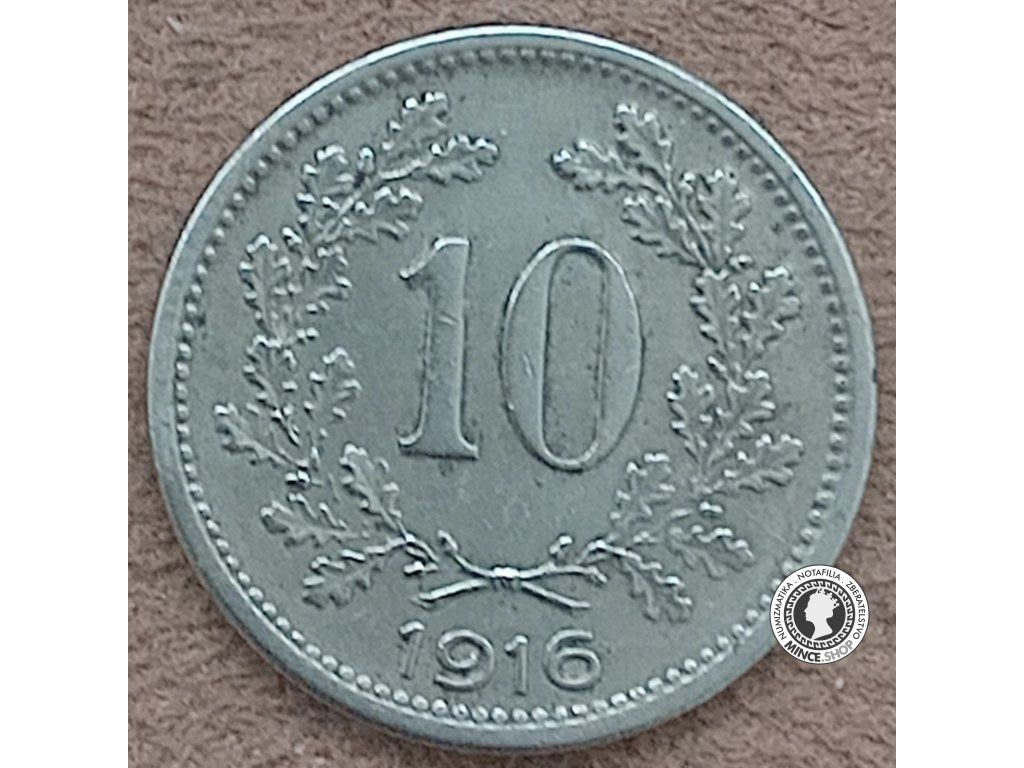 10 halier - Rakúsko-Uhorsko - 1916