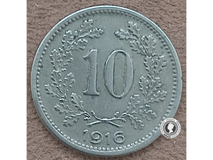 10 halier - Rakúsko-Uhorsko - 1916