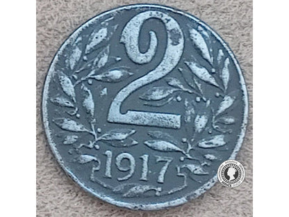 2 halier - Rakúsko-Uhorsko - 1917