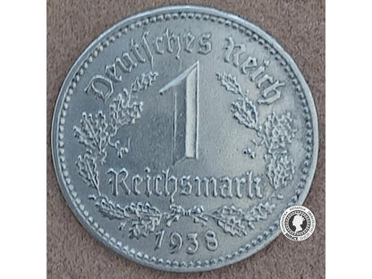 1 marka - Nemecko - Tretia Ríša - 1938 A