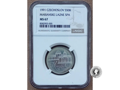 50 koruna 1991 - Mariánske Lázně - MS 67