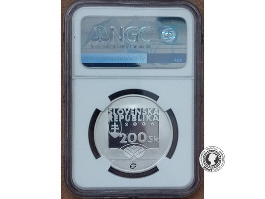 Strieborná minca - SK 200 / 2006 - Karol Kuzmany - 200. výročie narodenia - PF 69 ULTRA CAMEO