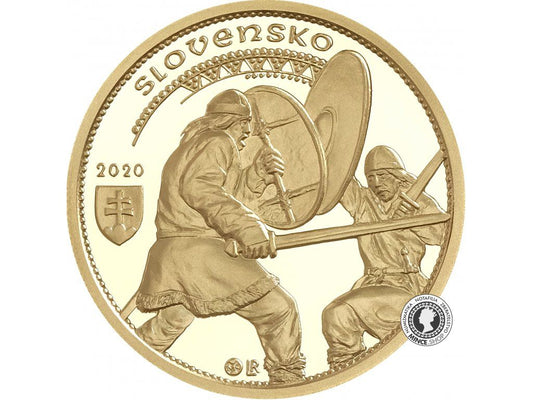 Zlatá minca 100€ / 2020 - Nitrianske knieža Svätopluk II.