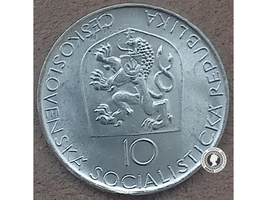 Strieborná minca 10kcs / 1968 - Národné divadlo - kvalita BK 0/0
