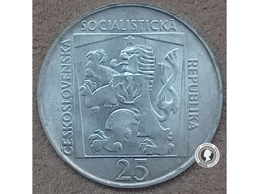 Strieborná minca 25kcs / 1970 - SND Bratislava  - kvalita BK 0/0